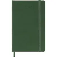 Moleskine 8056999275549 MOLESKINE Calendrier de poche 2026, semaines, P/A6, couverture rigide,vert