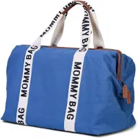 Childhome Sac à Langer Childhome Mommy Bag Signature Canvas Indigo