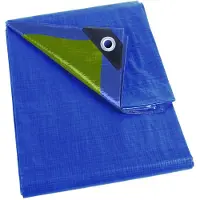 Velleman Bâche - Bleu/Kaki - Résistant - 8 X 10 M