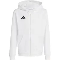 Adidas Entrada 26 Full Zip Sweatshirt Blanc 5-6 Years Enfants