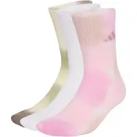 Adidas Chaussettes de sport 'Tie-Dye 3 Pairs' olive / vert pastel / rose / blanc