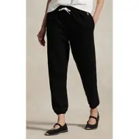 Ralph Lauren pour femme. 211971694004 Pantalon de jogging en molleton avec cordon noir (XS), Casuel, Sport, Coton