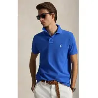Ralph Lauren pour homme. 710680784528 Le polo piqué bleu iconique (M), Casuel, Coton, Manche courte