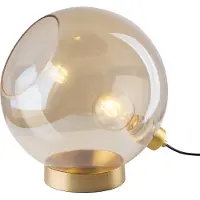 Halay Lampe de table, verre, ambre, moderne, L 44 cm