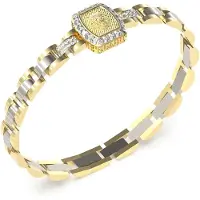 GUESS Lion King Lion Crystal Bracelet Doré Homme