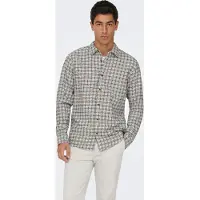 Only & Sons Chemise 'ONSGudmund' noir / blanc naturel