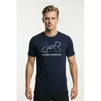 Under Armour T-Shirt fonctionnel 'Foundation' bleu / bleu marine / blanc