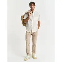 Gant pour homme. 1505280 Pantalon chino sport Slim Fit beige (32/34), Casuel, Coton