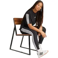 Adidas Pantalon de sport 'Essentials' noir / blanc