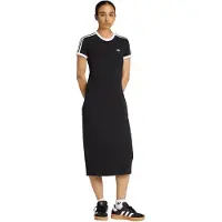 Adidas Originals 3 stripes Femme - Robes de chambre, Noir - Taille XS (30-32) - Jersey de coton