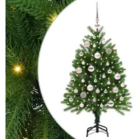 vidaXL Arbre de Noël avec 150 LEDs avec support Vert 120 cm PE