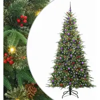 Syfax Sapin de Noël Artificiel à Branches Articulées Vert 240 cm