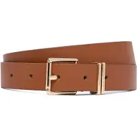 Tommy Hilfiger Ceinture 'Buckle Logo Keeper' cognac