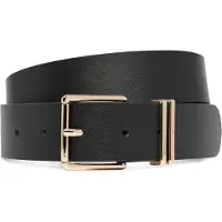Tommy Hilfiger Ceinture 'Double Keeper Buckle' noir