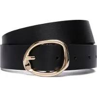 Tommy Hilfiger Ceinture 'Sculpted Buckle' or / noir