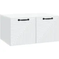 Syfax Meuble TV mural Blanc 59,5 x 41 x 30 cm Bois d'ingénierie