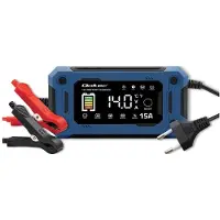 Qoltec Chargeur intelligent à microprocesseur 12 V 15 A | Redresseur avec fonction de réparation et