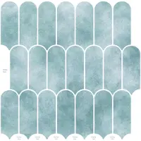 vidaXL Carreaux en forme de plume, 20 pièces, vert, 30 x 30 cm, polyuréthane et PET