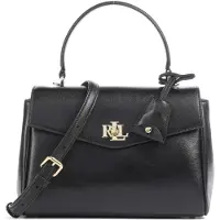 Ralph Lauren pour femme. 431P15611002 Farrah petit sac besace en cuir nappa noir (OSFA), Casuel, Classique