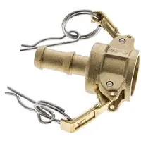Tameson Raccord Camlock DN 15 (1/2'') en laiton Pilier de tuyau (13 mm) Type C MIL-C-27487