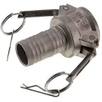 Tameson Raccord Camlock DN 32 (1 1/4'') en acier inoxydable Pilier de tuyau (32 mm) Type C MIL-C-27487