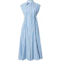 Tommy Hilfiger Summer Cotton Sleeveless Midi Dress Bleu L Femme