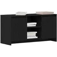vidaXL Meubles TV, 102 x 37,5 x 52,5 cm, noir, aspect chêne