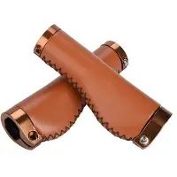 OEM Guidon de vélo rétro - 1 pièce - CuirPolyuréthane- Embout arrière - Embout d'extrémité - Poignée de vélo pour accessoires de vélo - Poignée confortable - Accessoires pour vélos rétro