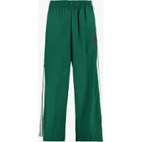 Adidas Pantalon de sport vert foncé / blanc