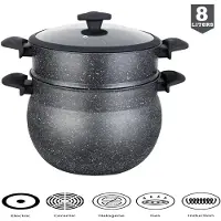 ROYAL SWISS Couscoussière - Cuiseur à vapeur pour couscous - 3 tailles - 8 L
