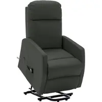 vidaXL Fauteuil releveur anthracite similicuir