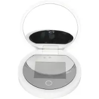 OEM Petit miroir UV avec un grossissement de 2x, idéal pour tester le maquillage en voyage grâce à sa caméra UV, format compact de 3,5 pouces, facile à transporter