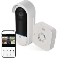 Emos GoSmart Home Sonnette vidéo sans fil à piles IP-15S avec Wi-Fi, H4032