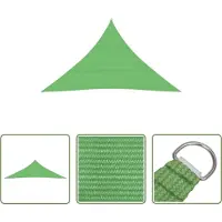 The Living Store store 160 g/m² vert clair 3,5x3,5x4,9 m HDPE