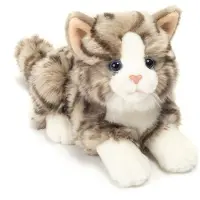 Teddy HERMANN® Lying Cat Teddy 20 Cm Beige Enfants