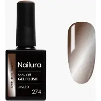 Nailura - Gel Polish 274 - Shimmery Taupe - 10 ml (Taupe chatoyant, Vernis effet gel)