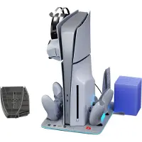 IMP Tech Tech - DLX+LED Multi Function Charge and Cool Stand - 30th Anniversary Limited Edition - Grey (PS5), Autres accessoires gaming, Gris