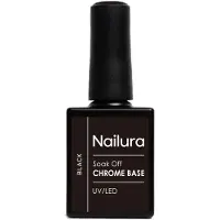 Ginza.se - Chrome Base Black Gel - Black - 10 ml (Noir, Vernis effet gel)