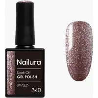 Ginza.se - Gel Polish 340 - Amethyst Glimmer - 10 ml (Améthyste Mica, Vernis effet gel)