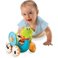 Yookidoo Jouets pour Bébé - 2 en 1 - Crawl 'N' Snail - - UneTaille - Jouets d'Activité