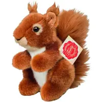 Teddy HERMANN® Teddy Hermann Écureuil, peluche, animal en peluche, animal de la forêt, en attente, peluche, brun, 14 cm, 90843