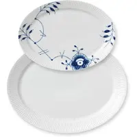Ginza.se Mixed Oval Platters-28 Cm & 35 Cm Plate Blanc