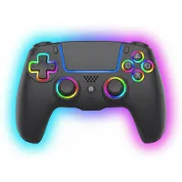 Deep Explorer - Wireless RGB Pro controller - PS5 (Black) (PC, PS5), Manette, Noir