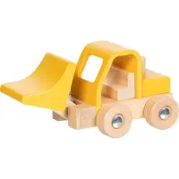 Ginza.se Chargeuse sur pneus en bois pour enfants - résistante et sûre