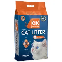Ak Catlitter Cat litter without scent 10 kg - (54997) (Absorption rapide, Agglomérant)