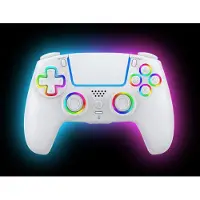 Deep Explorer - Wireless RGB Pro controller - PS5 (White) (PC, PS5), Manette, Blanc