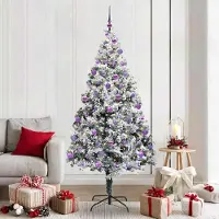 vidaXL Design New Arbre de Noël artificiel avec 300 LEDs avec support Vert 210 cm - Arbres de Noël artificiels Meubles2025 CHY9872049 2parcel