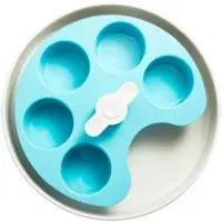 SPIN Petdreamhouse Spin Gamelle Interactive Alimentation Lente Pour Chiens Amusante Anti-Ballonnements Et Contrôle Une Alimentation Rapide Taille Unique Palette Bleue