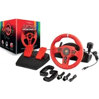 Maxx Tech Arcade Racing Wheel Rouge