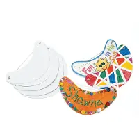 Colorations - Fabrique et décore ton propre pare-soleil Blanc, lot de 24